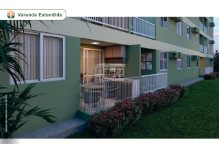 Residence Club Jardim das Oliveiras | Apartamentos Terreo 3 quartos, sendo 01 suíte | 56m² | Em 2 Carneiros