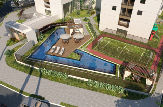 Luar do Parque | Apartamento 3 quartos sendo 1 suite | 63m² | Lazer completo | 