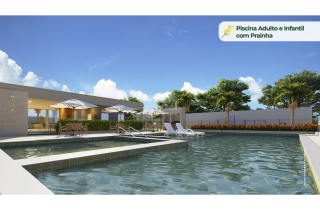 Bosque das Acácias | Apartamento de 2 quartos sem varanda | 38m² | Área de lazer completa