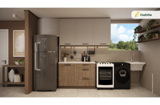 Bosque das Acácias | Apartamento de 2 quartos sem varanda | 38m² | Área de lazer completa