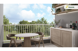 Bosque das Acácias | Apartamento de 2 quartos sem varanda | 38m² | Área de lazer completa