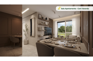 Bosque das Acacias | Apartamento de 2 quartos com varanda | 41m² | 2 Carneiros | area de Lazer Completa