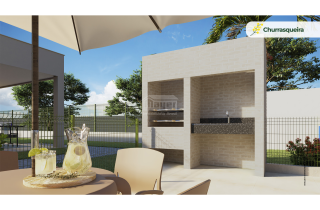 Bosque das Acacias | Apartamento Terreo Garden 2 quartos com varanda | 49,57m² | 2 Carneiros | Area de Lazer Completa