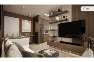 Bosque das Acacias | Apartamento Terreo Garden 2 quartos com varanda | 49,57m² | 2 Carneiros | Area de Lazer Completa