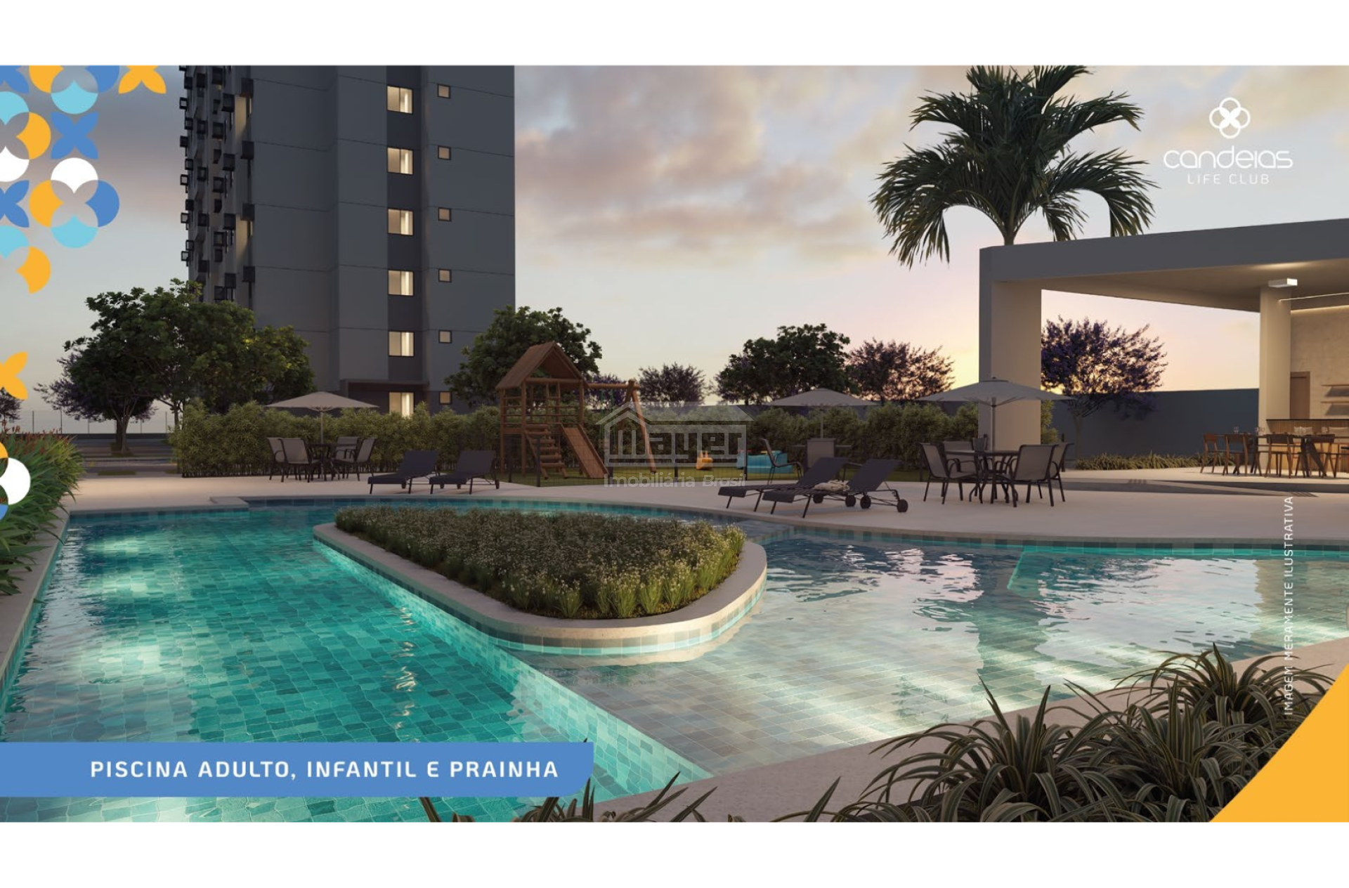 Candeias Life Club | Apto 2 quartos sendo 1 suite | 44m² | Área de Lazer Completa