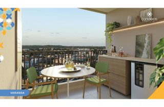 Candeias Life Club | Apto 2 quartos sendo 1 suite | 44m² | Área de Lazer Completa
