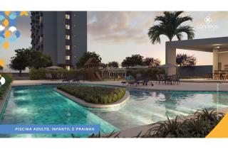 Candeias Life Club | Apto 3 quartos sendo 1 suite | 54,52m² | Área de Lazer Completa