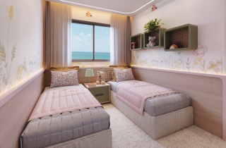 Terrazza Beira Mar | Apto 4 quartos sendo 2 suites | 140,03m² | Orla de Piedade | Lqazer completo