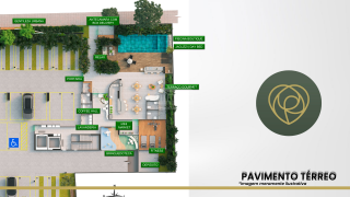 Rosarinho Prince Vanguard  | Apto 2 quartos sendo 1 suite | 49,45m² | Rosarinho | Lazer completo