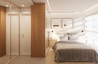 Time Square Residence | 2 quartos sendo 1 suite frente para a Pracinha de Boa Viagem | 51m² | Boa Viagem | a 50 metros do mar