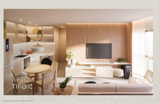 Time Square Residence | Apto 2 quartos sendo 1 suíte | 51,08m² | Boa Viagem | 30 metros do mar