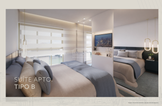 Time Square Residence | Apto 2 quartos sendo 1 suíte | 51,08m² | Boa Viagem | 30 metros do mar