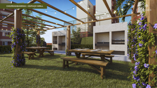 Apartamento 2 quartos com suite reversível | Varanda | 41m² | Térreo e Tipo | lazer completo | Na Planta