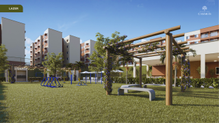 Apto Tipo com suite reversível e sem varanda | 38m² | Área de Lazer completa | Camaragube | Morar Bem  Pernambuco