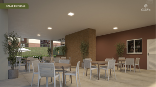 Apto 2 quartos, suite canadense | Varanda com garden | 49,57m² | Camaragibe | Lazer Completo