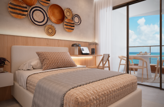Studio no Atlantis Garden | 21m² | Porto de Galinhas | Lazer completo