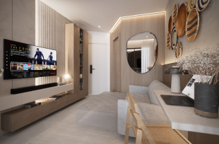 Studio no Atlantis Garden | 21m² | Porto de Galinhas | Lazer completo