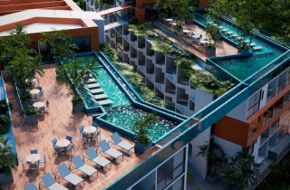 Studio no Atlantis Garden | 21m² | Porto de Galinhas | Lazer completo