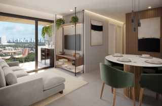 ISA MELO | 3 Quartos sendo 2 suites | Ilha do Retiro | 62,23 m² | Área de Lazer Completa