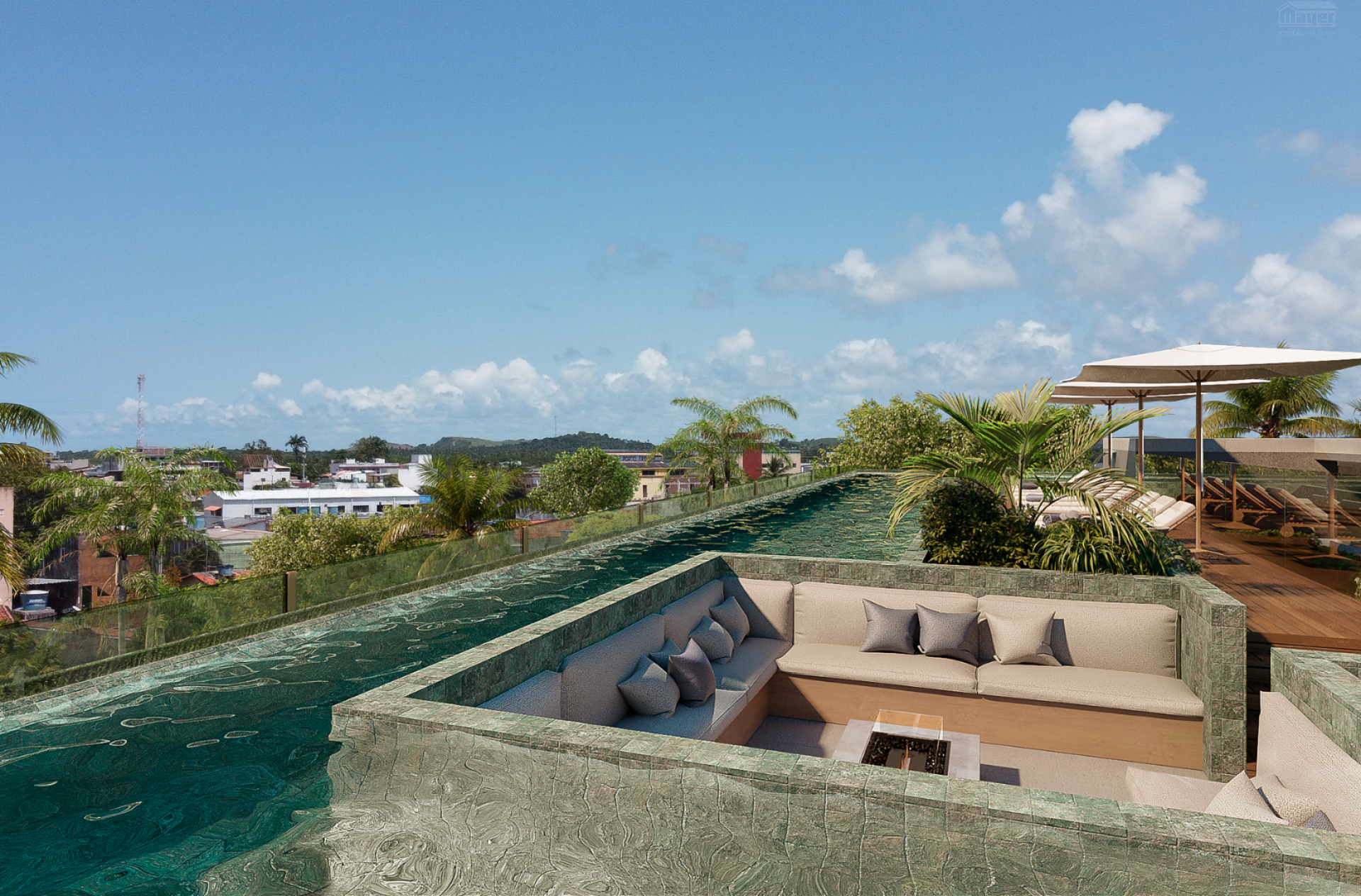 PALM GARDEN | STUDIO DUPLEX | 34,23m² | 1 QUARTO | VARANDA | ÁREA DE LAZER | PORTO DE GALINHAS