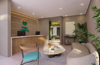 PALM GARDEN | STUDIO DUPLEX | 34,23m² | 1 QUARTO | VARANDA | ÁREA DE LAZER | PORTO DE GALINHAS