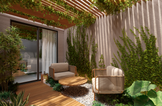 PALM GARDEN | STUDIO DUPLEX | 34,23m² | 1 QUARTO | VARANDA | ÁREA DE LAZER | PORTO DE GALINHAS