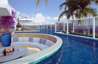 NOAH STUDIO TÉRREO GARDEN | 22,5m² | DECK | PISCINA PRIVATIVA | ÁREA DE LAZER | PRAIA DE CUPE