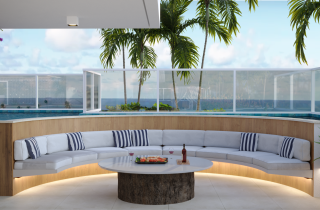 NOAH STUDIO TÉRREO GARDEN | 22,5m² | DECK | PISCINA PRIVATIVA | ÁREA DE LAZER | PRAIA DE CUPE