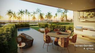 Kora Home Resort | Apartamento Térreo 4 quartos com Garden | Praia dos Carneiros | Lazer completo | Pré lançamento