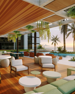 Naturê Eco Residênca | Studio 30,27m² | Tipo resort | Praia de Muro Alto | Lazer completo