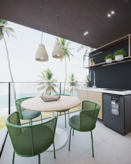 Naturê Eco Residênca | Studio 30,27m² | Tipo resort | Praia de Muro Alto | Lazer completo
