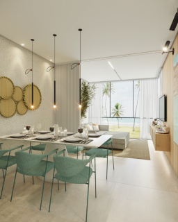 Naturê Eco Residênca | Studio 30,27m² | Tipo resort | Praia de Muro Alto | Lazer completo