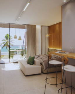 Naturê Eco Residênca | Studio 30,27m² | Tipo resort | Praia de Muro Alto | Lazer completo