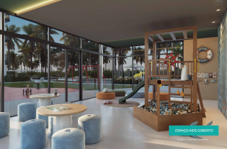 Costa do Mar | apto 2 quartos Térreo com Garden | 72m² | Praia dos Carneiros |Serviços de Resort | Lazer Completo