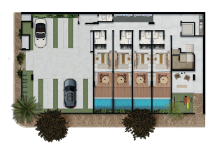 Studio Duplex loft | Alameda Anselmo Beach Residense | 49,56m² | Praia de Campas | Em Construção | Lazer na Cobertura