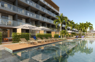CARNEIROS RESIDENCE RESORT | QUARTO/SALA INTEGRADOS| VARANDA | 01 WC | COZINHA| PRAIA DOS CARNEIROS 