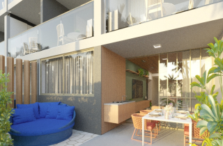 CARNEIROS RESIDENCE RESORT | QUARTO/SALA INTEGRADOS| VARANDA | 01 WC | COZINHA| PRAIA DOS CARNEIROS