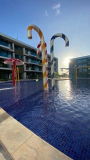MANA BEACH EXPERIENCE | 2 Quartos 1 sendo com Suíte | Varanda | Área de Lazer Completa | Muro Alto
