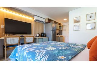 MAKANI BEACH FLAT | STUDIO COM SALA INTEGRADA | PISCINA PRIVADA COM DECK| 39,96m² | PRAIA DE CAMPAS | TAMANDARÉ 