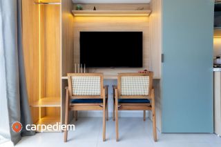 MAKANI BEACH FLAT | STUDIO COM SALA INTEGRADA | ÁREA DE LAZER | 26,58 m² | PRAIA DE CAMPAS | TAMANDARÉ