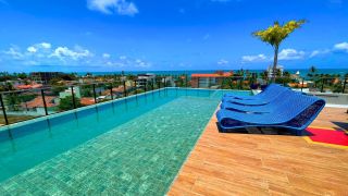 MAKANI BEACH FLAT | STUDIO COM SALA INTEGRADA | ÁREA DE LAZER | 26,58 m² | PRAIA DE CAMPAS | TAMANDARÉ