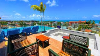 MAKANI BEACH FLAT | STUDIO COM SALA INTEGRADA | ÁREA DE LAZER | 26,58 m² | PRAIA DE CAMPAS | TAMANDARÉ