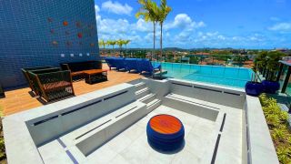 MAKANI BEACH FLAT | STUDIO COM SALA INTEGRADA | ÁREA DE LAZER | 26,58 m² | PRAIA DE CAMPAS | TAMANDARÉ