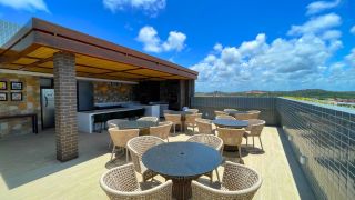 MAKANI BEACH FLAT | STUDIO COM SALA INTEGRADA | ÁREA DE LAZER | 26,58 m² | PRAIA DE CAMPAS | TAMANDARÉ