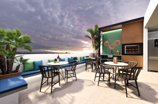GREEN SEA RESIDENCE | 76,29 m²| 02 QUARTOS, 02 SUÍTES Tipo | ÁREA DE LAZER | PRAIA DE CAMPAS | TAMANDARÉ