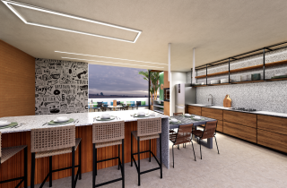 GREEN SEA RESIDENCE | 70,42 m²| 02 QUARTOS, 02 SUÍTES Tipo | ÁREA DE LAZER | PRAIA DE CAMPAS | TAMANDARÉ