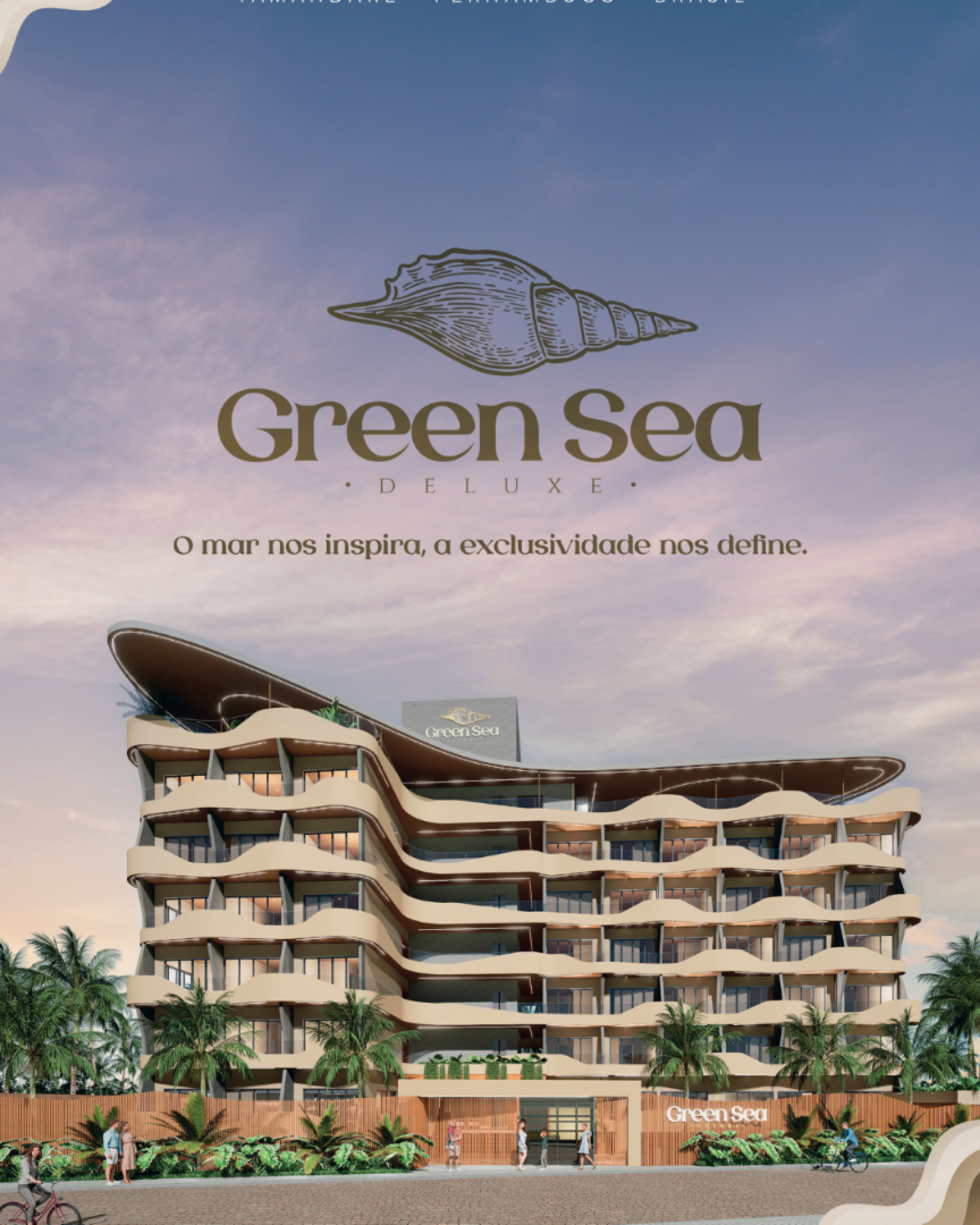 GREEN SEA DELUXE | 22 m²| STUDIO  TIPO | ÁREA DE LAZER | PRAIA DE CAMPAS | TAMANDARÉ