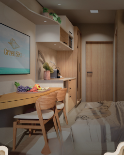 GREEN SEA DELUXE | 22 m²| STUDIO  TIPO | ÁREA DE LAZER | PRAIA DE CAMPAS | TAMANDARÉ