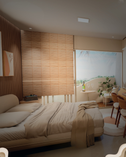 GREEN SEA DELUXE | APARTAMENTO TIPO 2 QUARTOS SENDO UM SUÍTE | VARANDA | 59,46m² | ÁREA DE LAZER | PRAIA DE CAMPAS | TAMANDARÉ