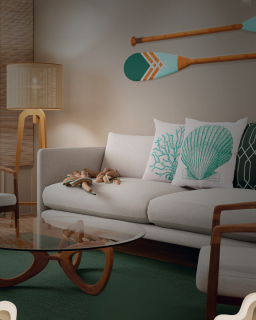 GREEN SEA DELUXE | APARTAMENTO TIPO 2 QUARTOS SENDO UM SUÍTE | VARANDA | 59,46m² | ÁREA DE LAZER | PRAIA DE CAMPAS | TAMANDARÉ